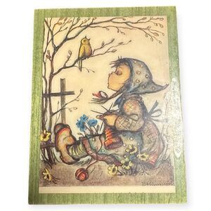 ORIGINAL DEICHERT Ballerina Music Box – Hummel Style Artwork – Made in West Germ